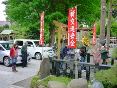 交通安全祈願の様子