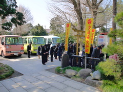 交通安全祈願の様子